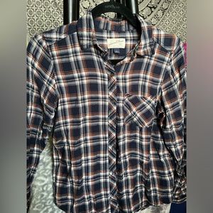 flannel multicolor button up